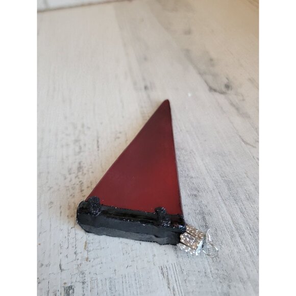 OWC Wisconsin Badgers glass flag ornament Xmas glitter - Picture 6 of 6